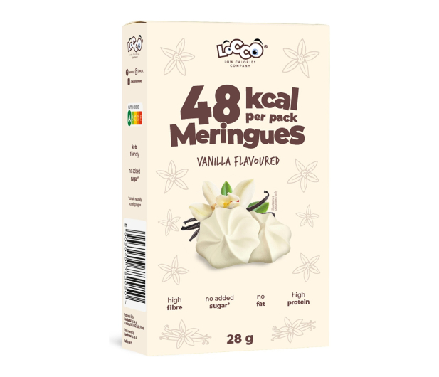 LOCCO Locco 48 kcal Niskokaloryczne bezy proteinowe Waniliowe - 1503764 - zdjęcie